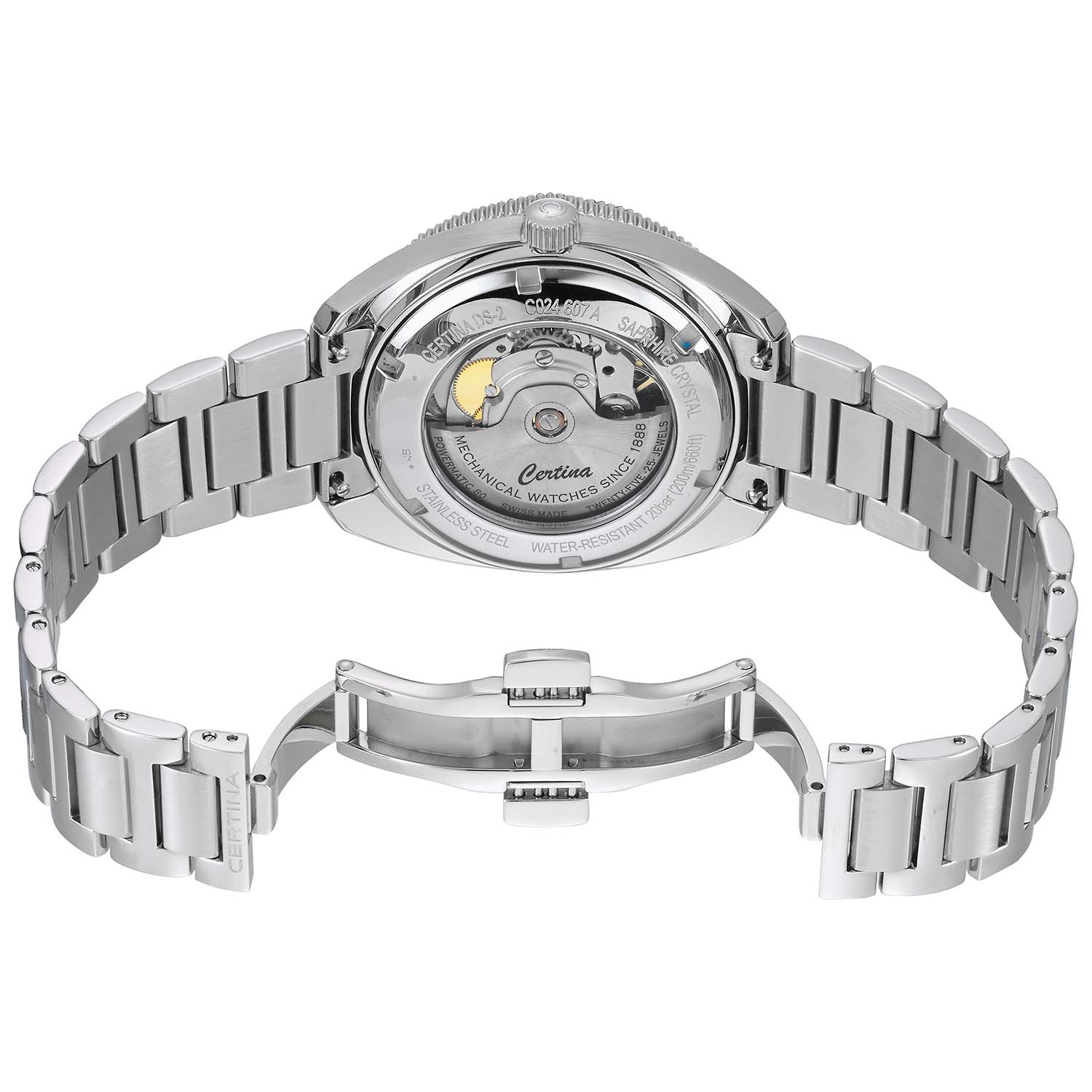 Certina - DS-2 Powermatic blå, 42mm - Stål - Image 4