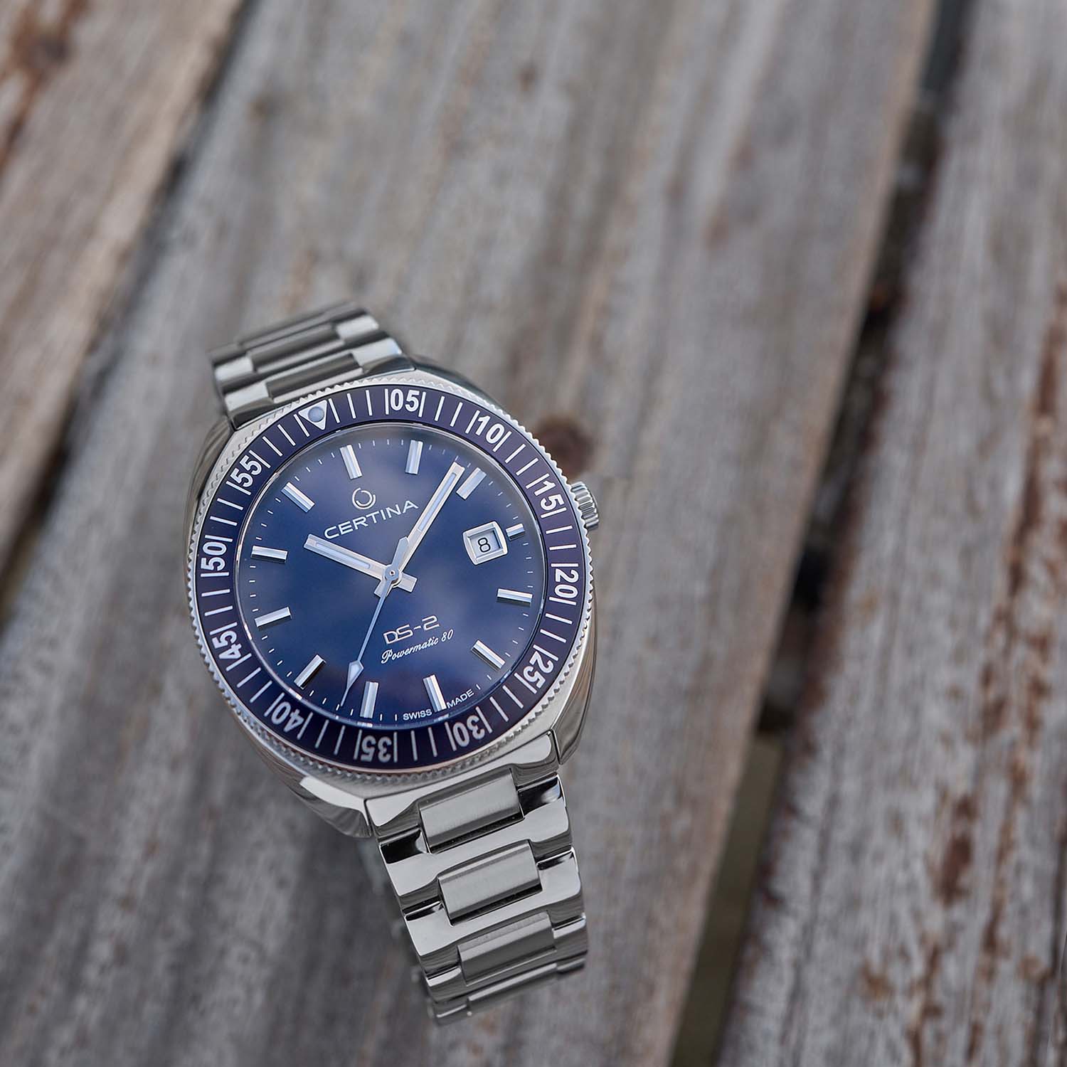 Certina - DS-2 Powermatic blå, 42mm - Stål - Image 8