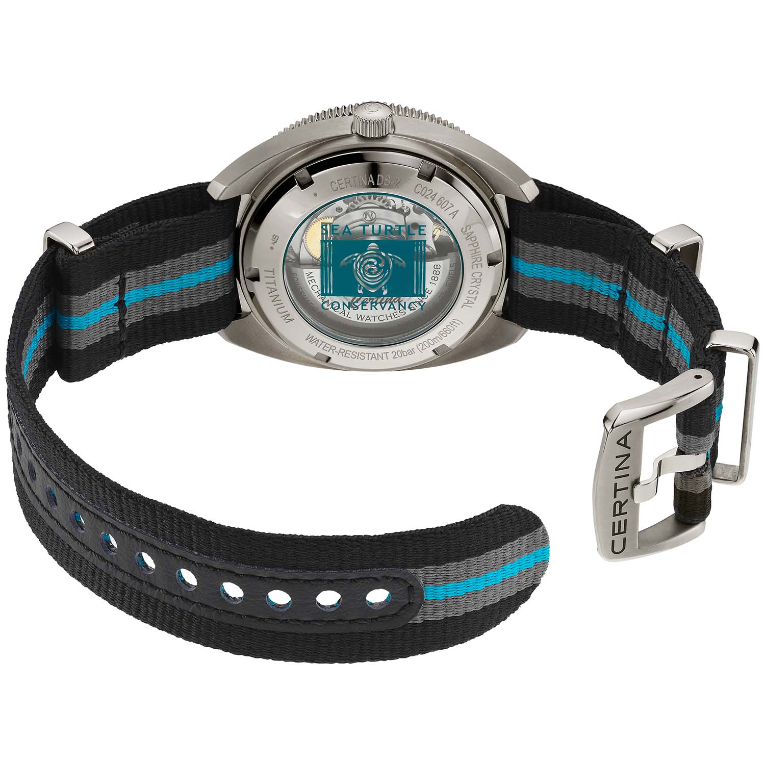 Certina - DS-2 Powermatic blå/sort Special edition - Titanium - Image 4