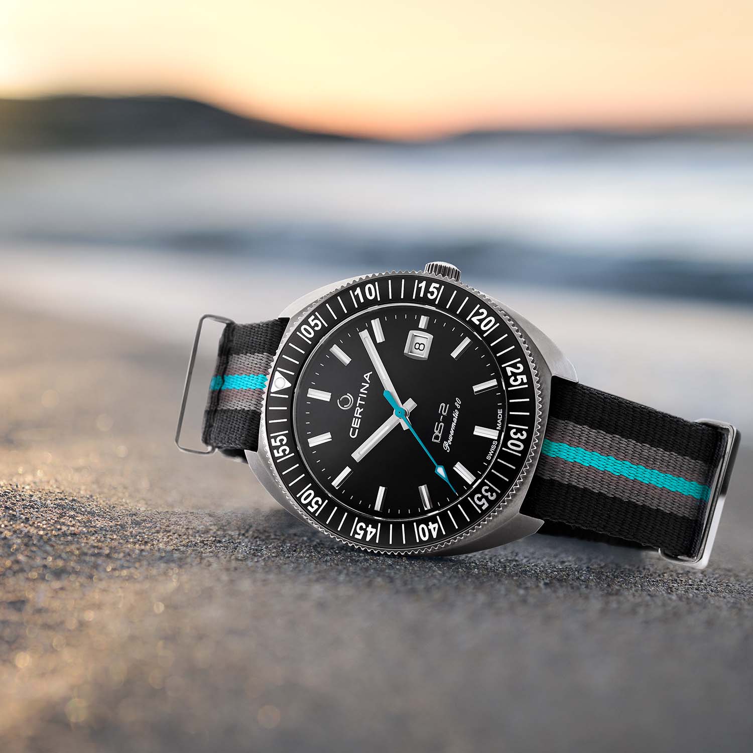 Certina - DS-2 Powermatic blå/sort Special edition - Titanium - Image 7