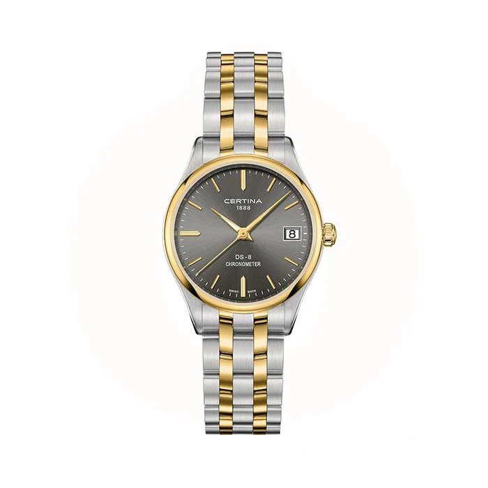 Certina - DS-8 COSC Dameur - bicolor stål C0332512208100