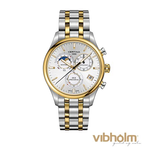 Certina - DS-8 Moon Phase Herreur - bicolor stål C0334502203100