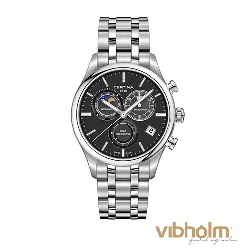 Certina - DS-8 Moon Phase Herreur - stål C0334501105100