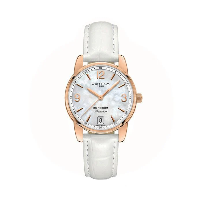 Certina - DS Podium Dameur - rosaforgyldt stål C0342103611700