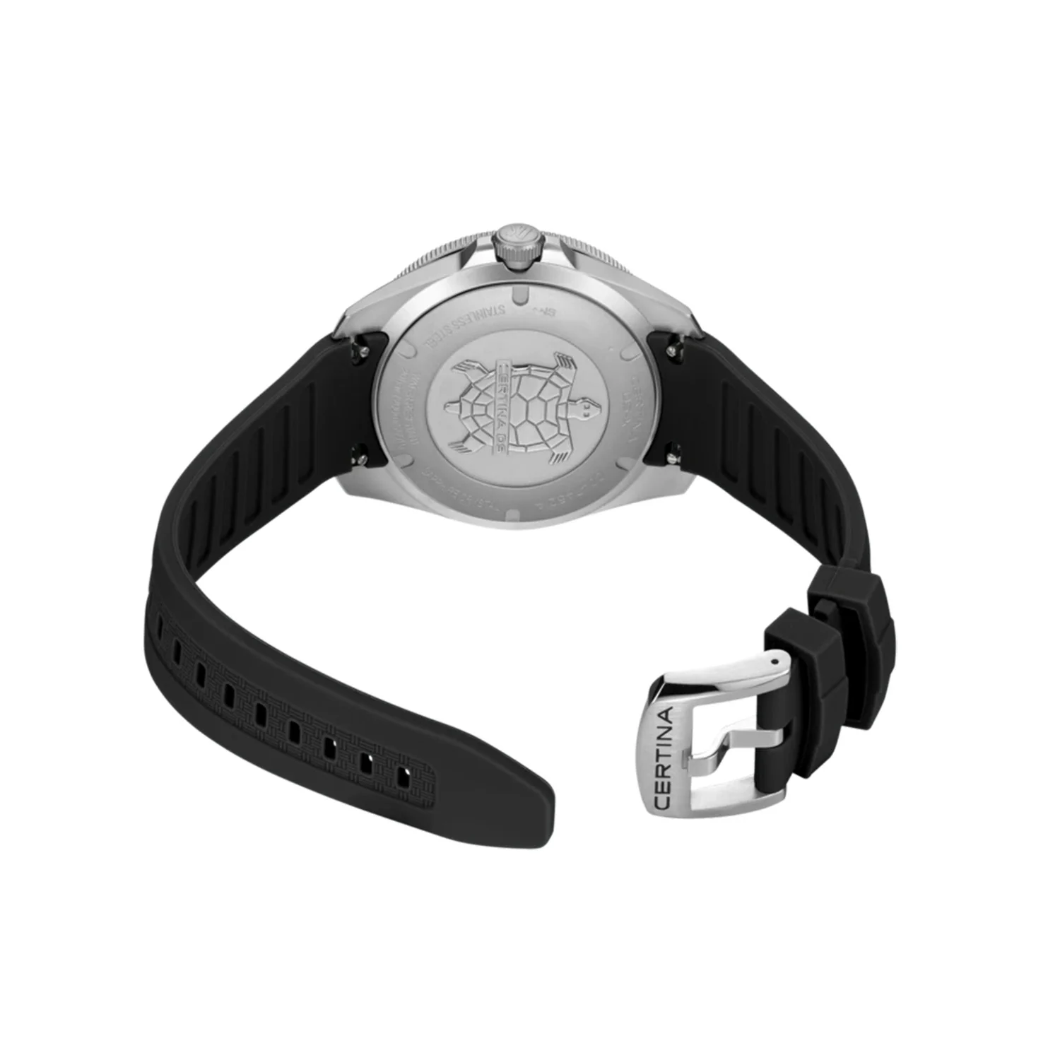 Certina - DS-X GMT m. sort gummirem, 41 mm - C0474521708101 - Image 3