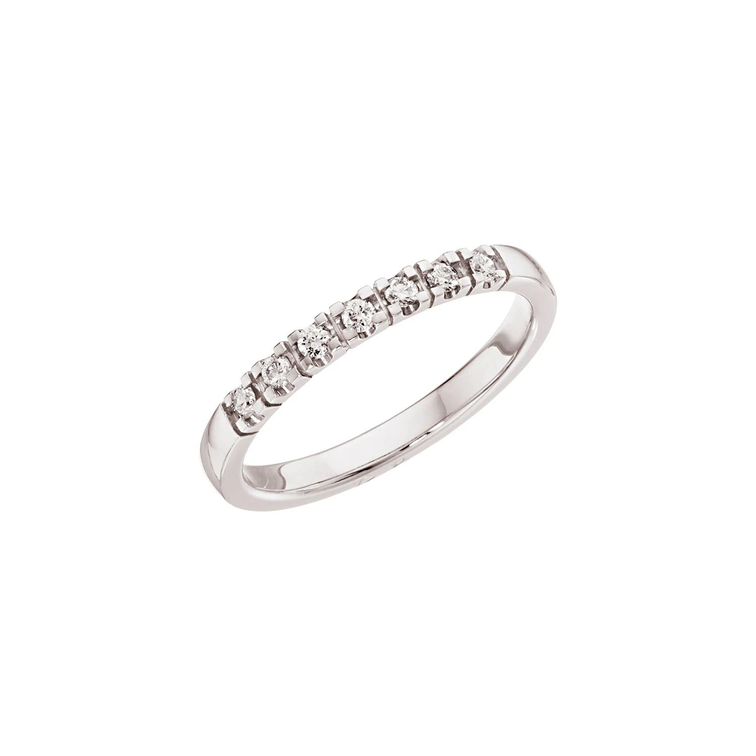 Diamond Collection - Alliancering, 7x0,02 ct. tw/si - 14 kt. hvidguld, 0299-7-585HV