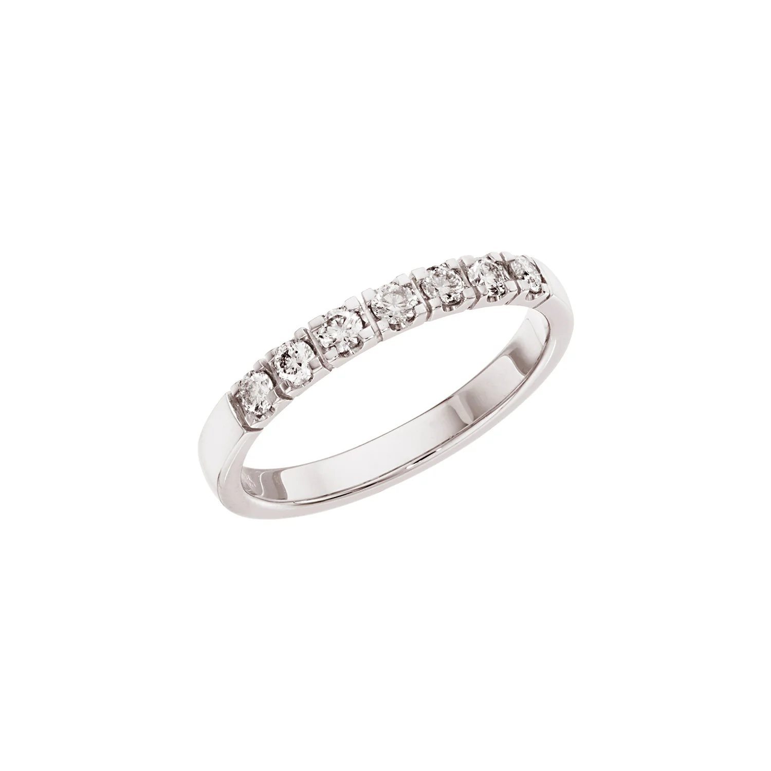 Diamond Collection - Alliancering, 7x0,04 ct. tw/si - 14 kt. hvidguld, 0499-7-585HV