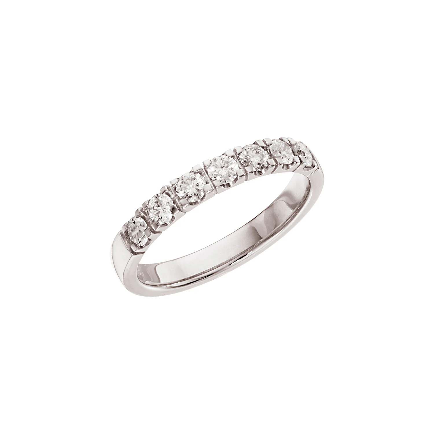 Diamond Collection - Alliancering, 7x0,07 ct. tw/si - 14 kt. hvidguld, 0799-7-585HV
