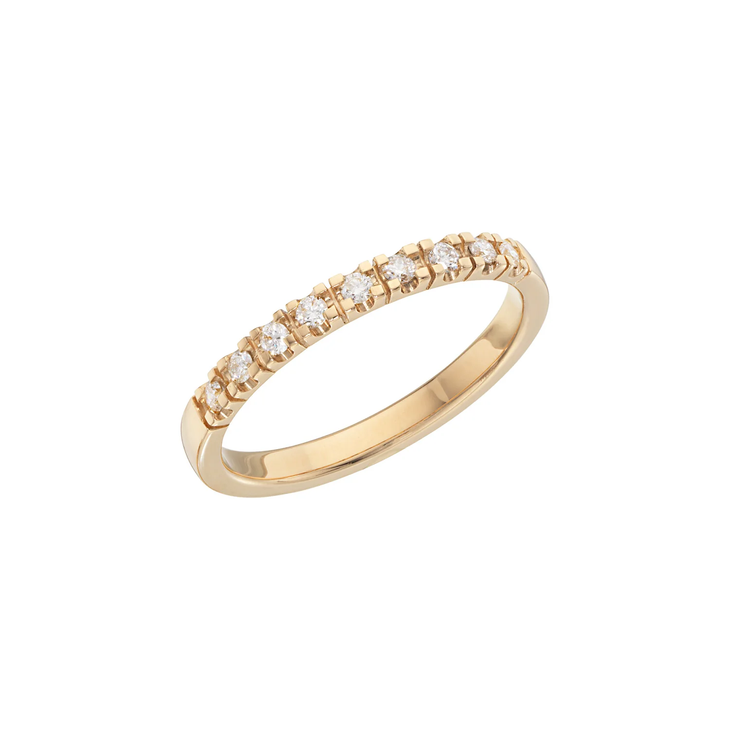 Diamond Collection - Alliancering, 9x0,02 ct. tw/si - 14 kt. guld, 0299-9-585R
