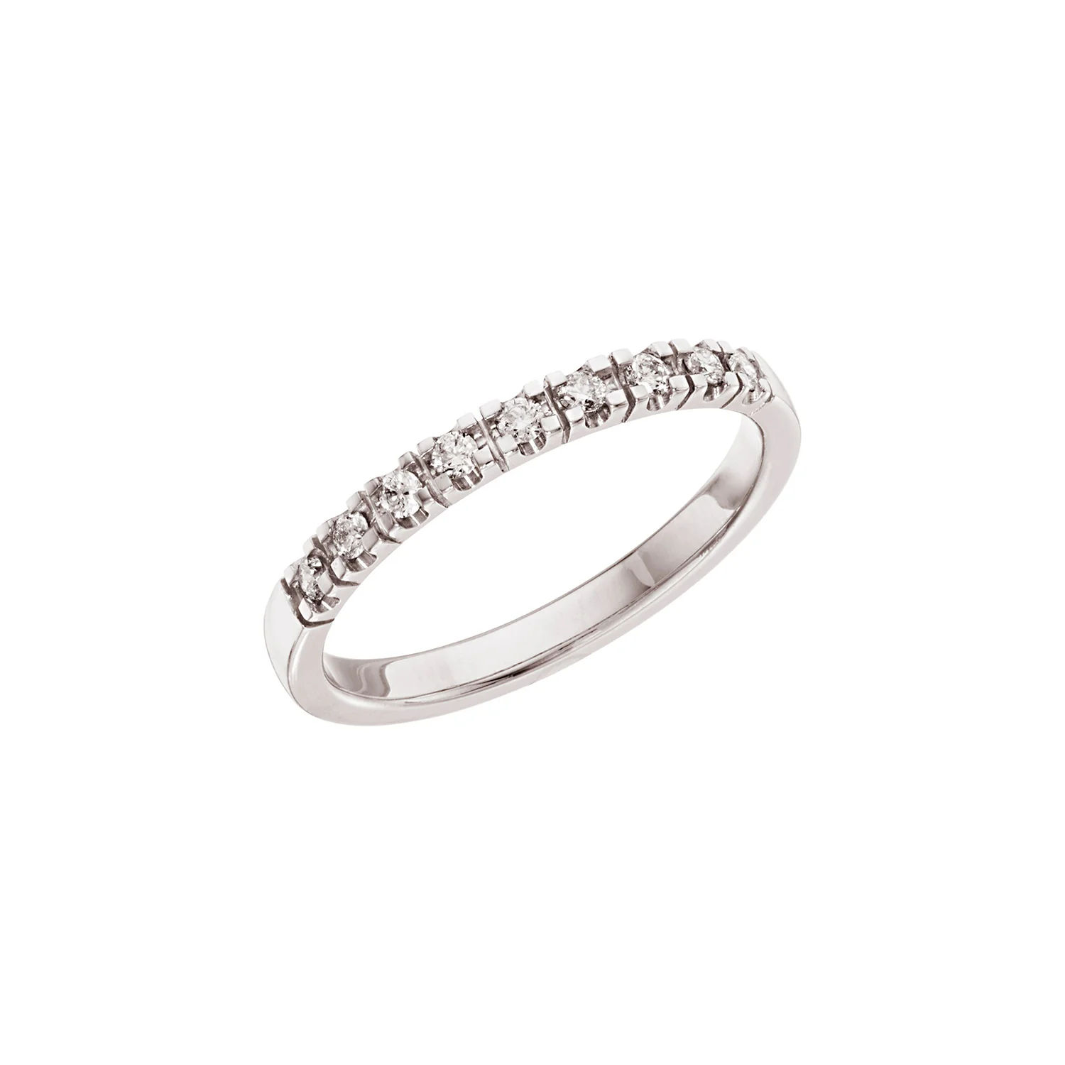 Diamond Collection - Alliancering, 9x0,02 ct. tw/si - 14 kt. hvidguld, 0299-9-585HV