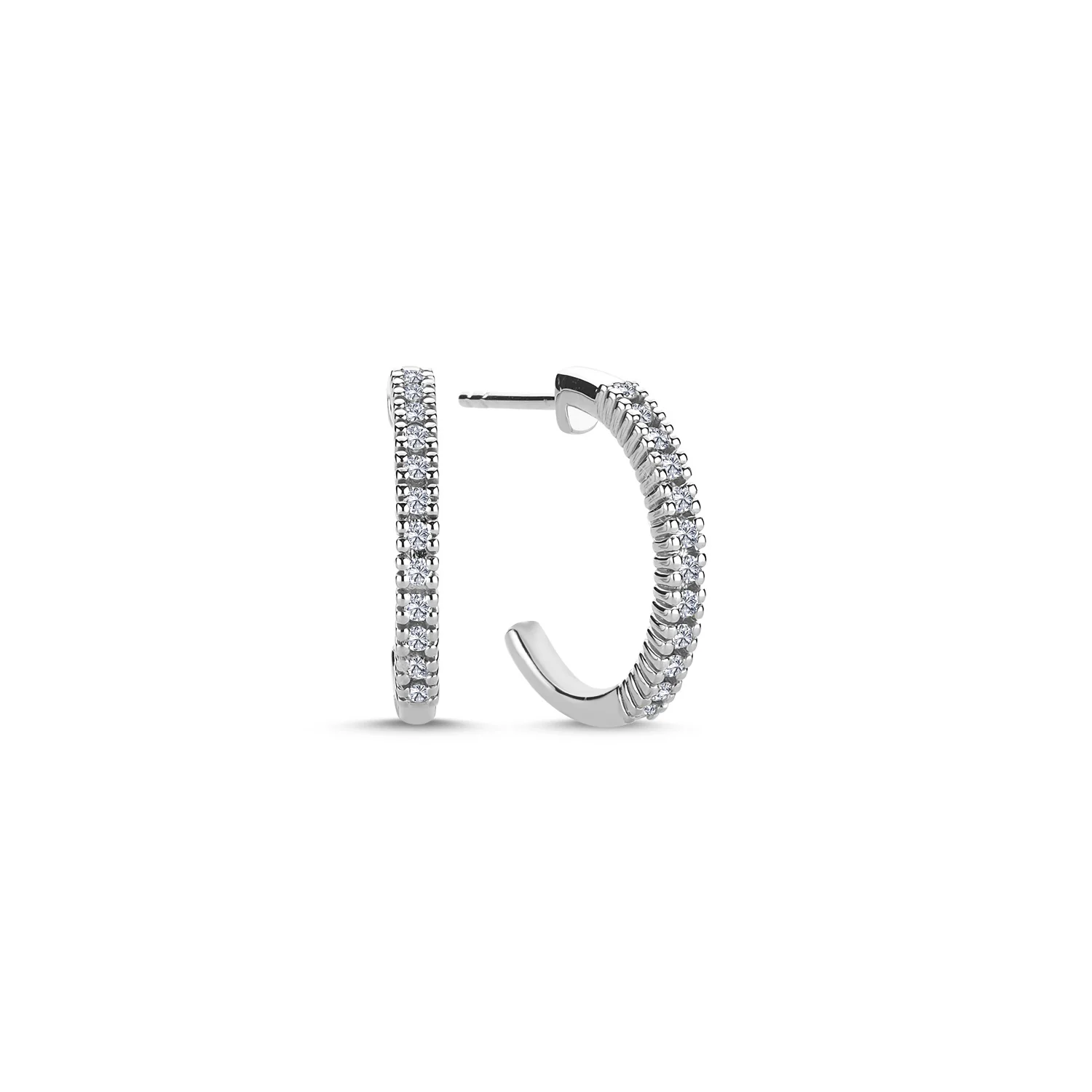 Diamond Collection - Creoler hvidguld - 0,38 ct.