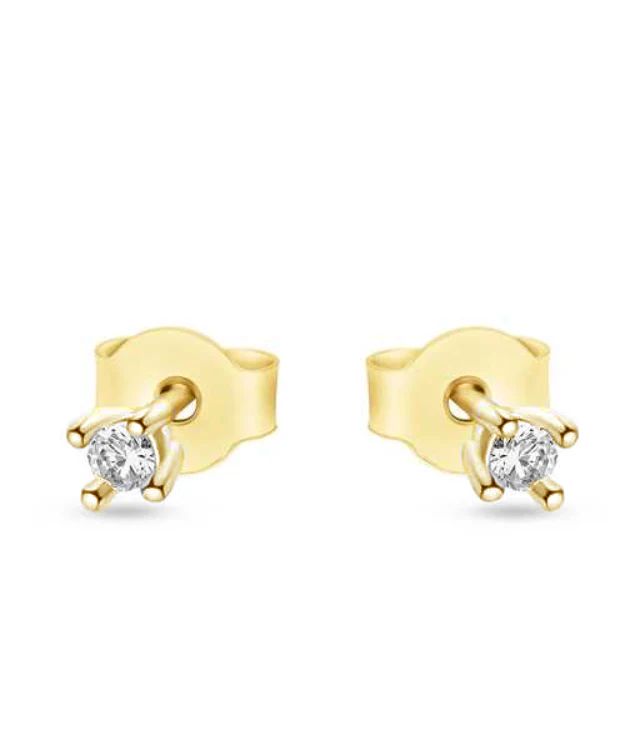 Diamond Collection - Diamantørestikker - 14 kt. guld