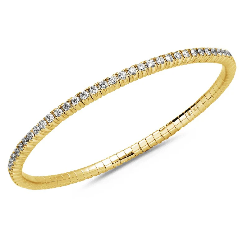 Diamond Collection - Flex armbånd Medium, 2,50 ct g/si - 18 karat guld