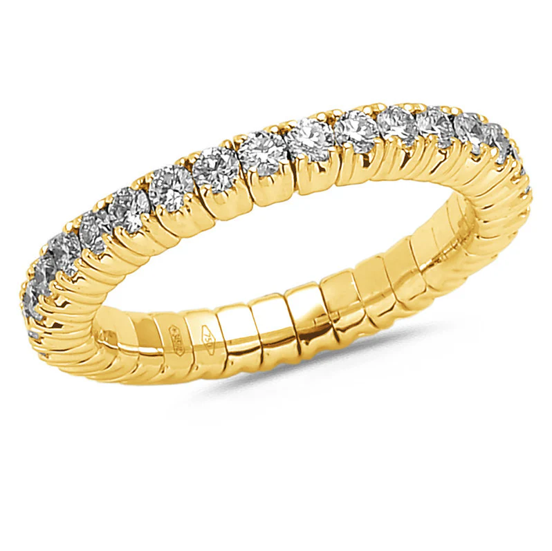 Diamond Collection - Flex ring Medium, 0,95 ct g/si - 18 karat guld