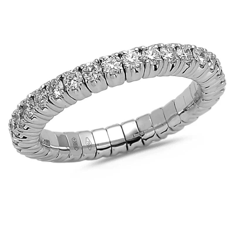 Diamond Collection - Flex ring Medium, 0,95 ct g/si - 18 karat hvidguld
