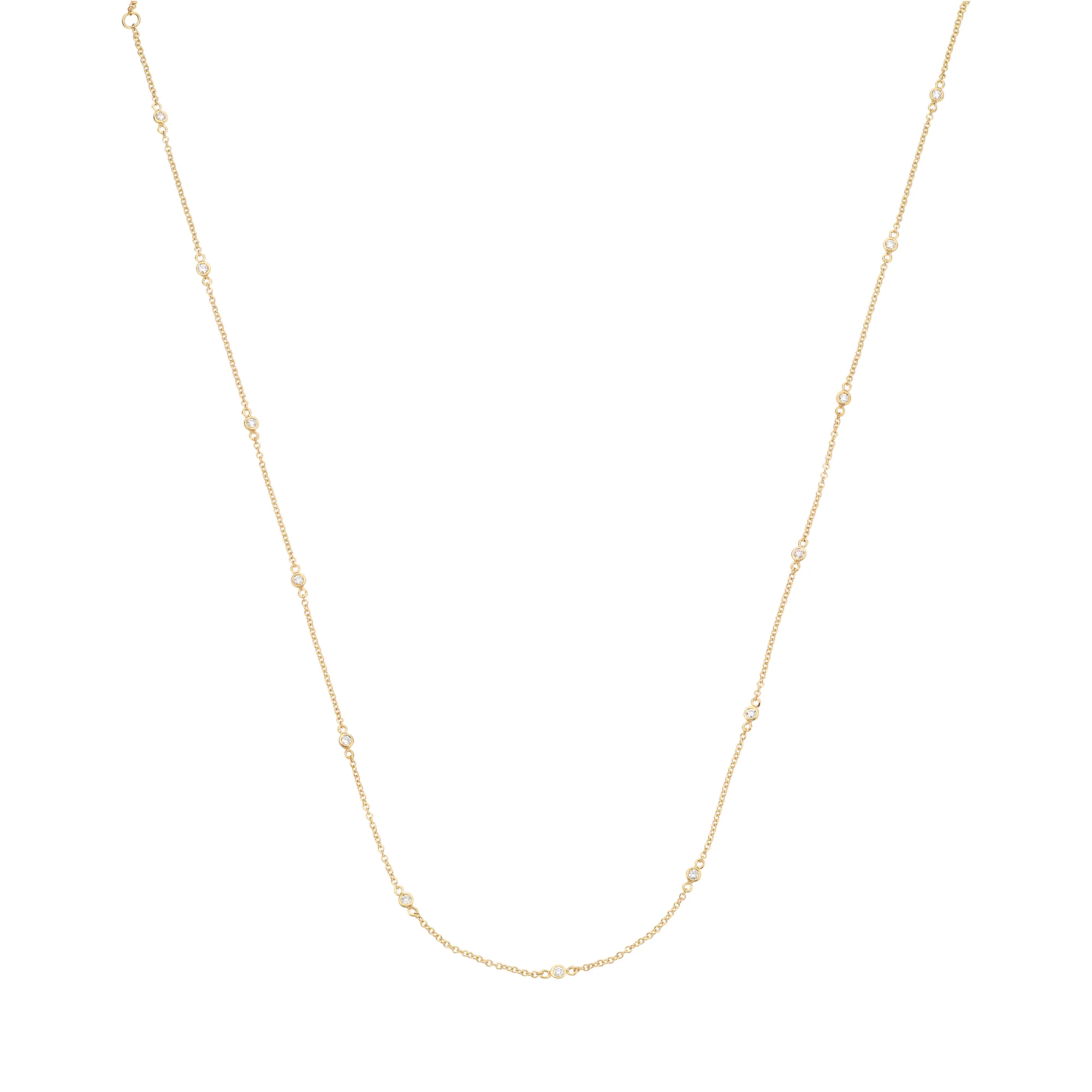 Diamond Collection - Halskæde, 0,30 ct. w/si, 45-50 cm - 14 kt. guld