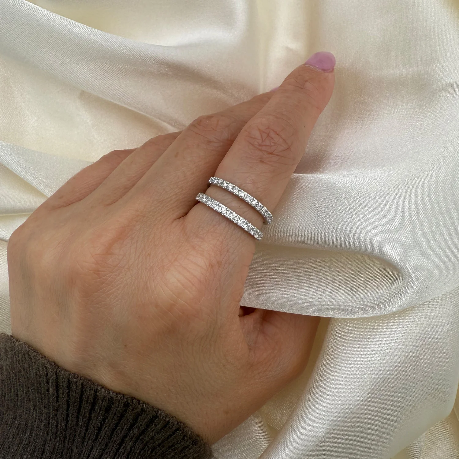 Diamond Collection - Ring, 16x0,025 ct. w/si - 14 kt. hvidguld - Image 3