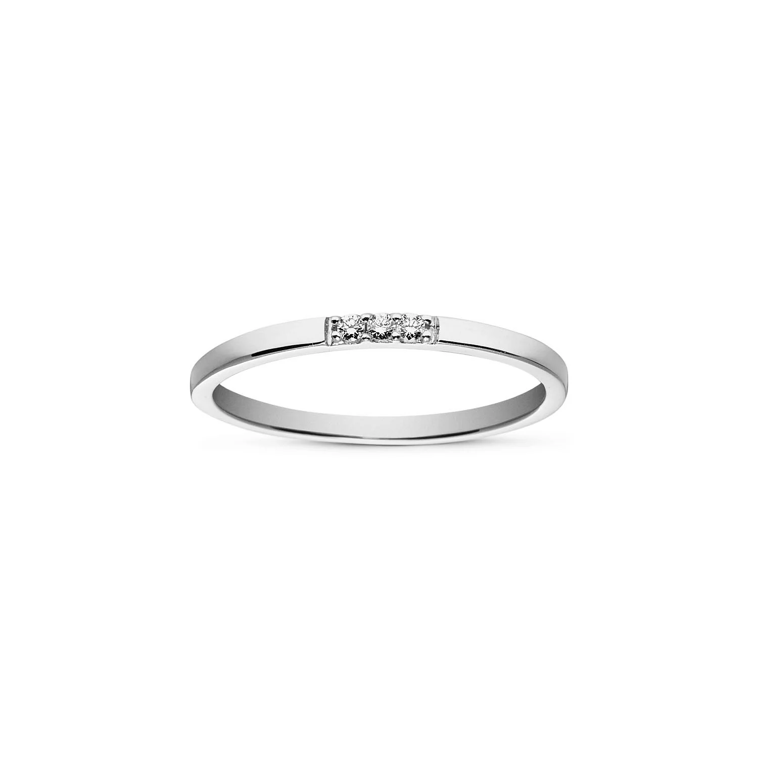 Diamond Collection - Ring, 3x0,01 ct. w/si - 14 kt. hvidguld
