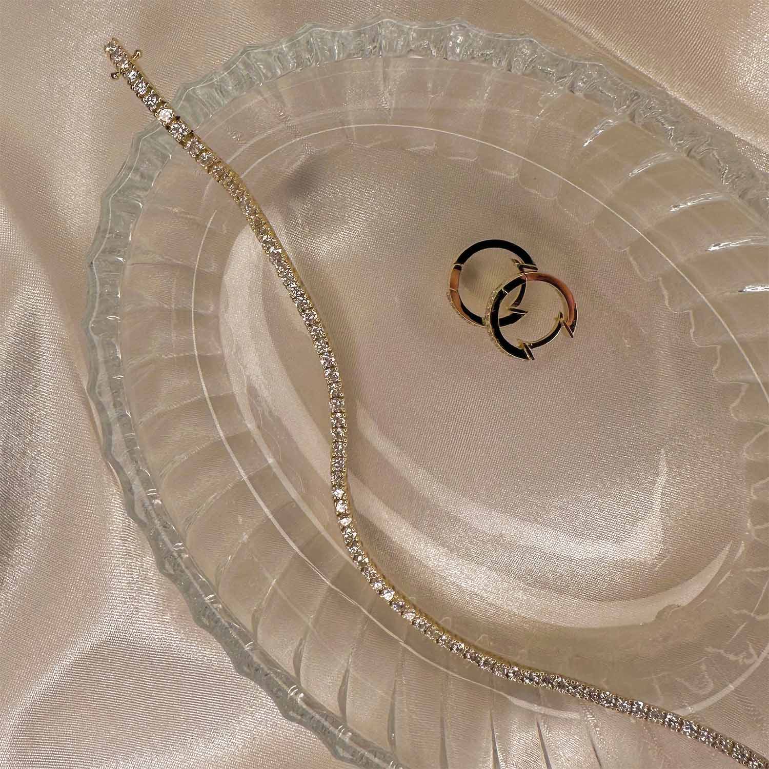 Diamond Collection - Tennisarmbånd - JB0176Y-14 - Image 3