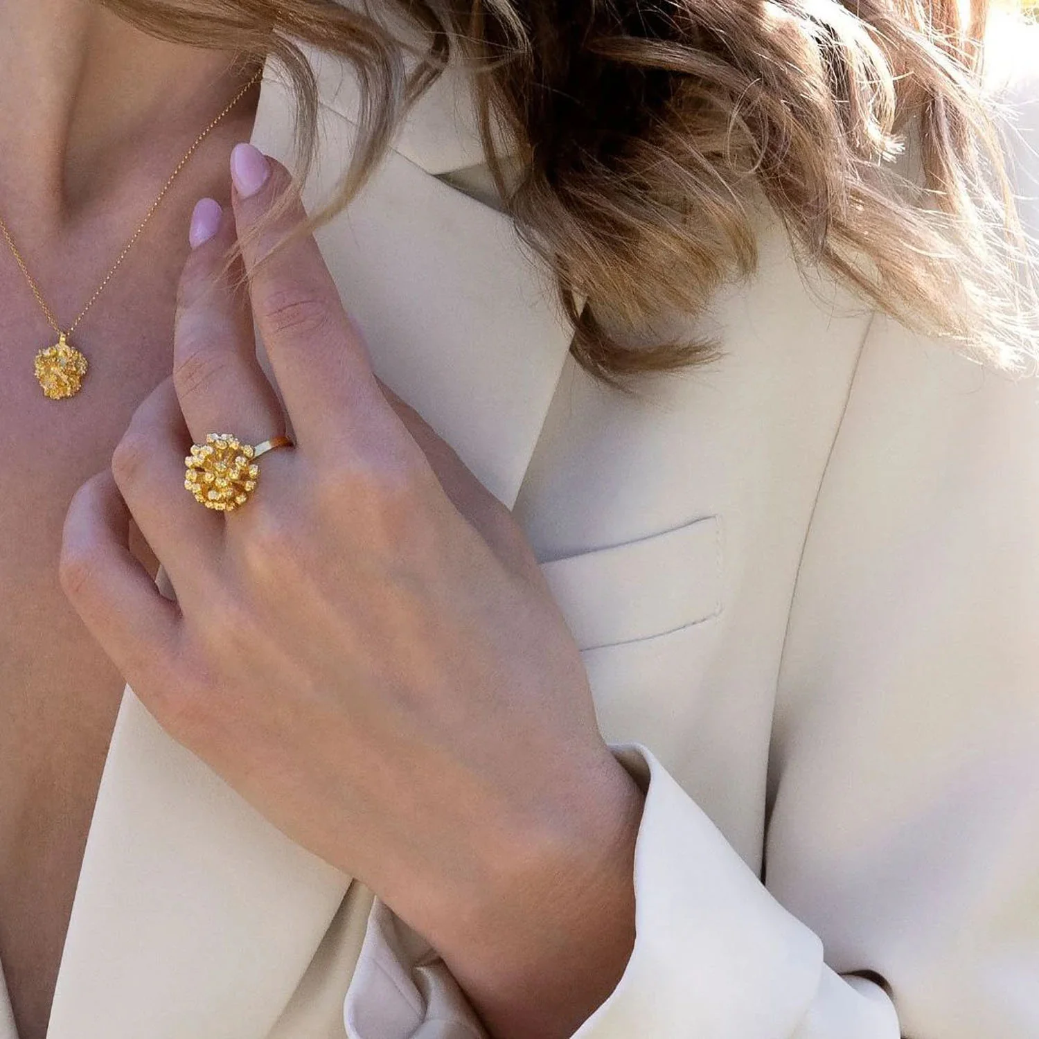 Flora Danica - Dild Statement ring - DF-STRI-G - Image 2