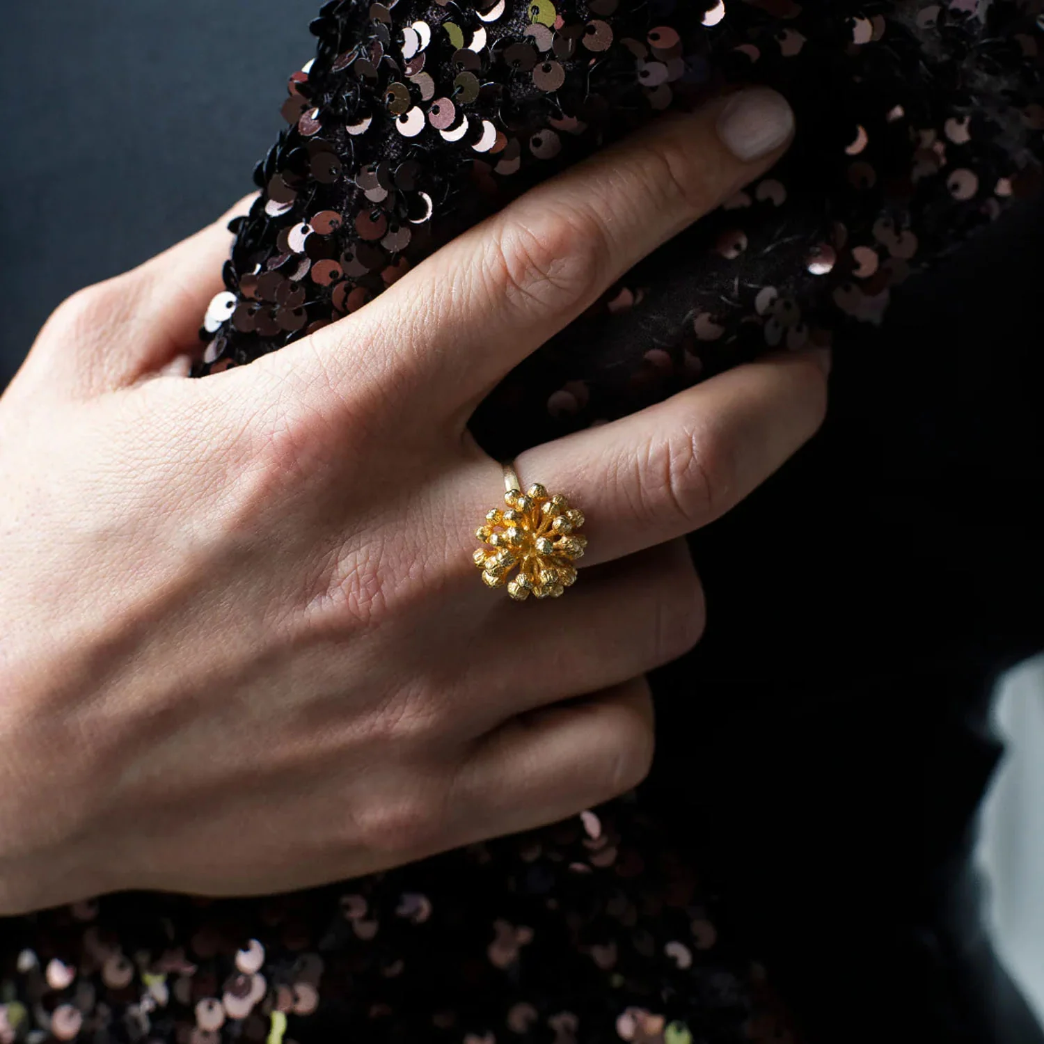 Flora Danica - Dild Statement ring - DF-STRI-G - Image 5