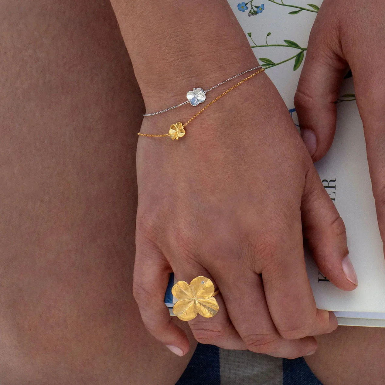Flora Danica - Firkløver armbånd - FLC-BR-G - Image 2