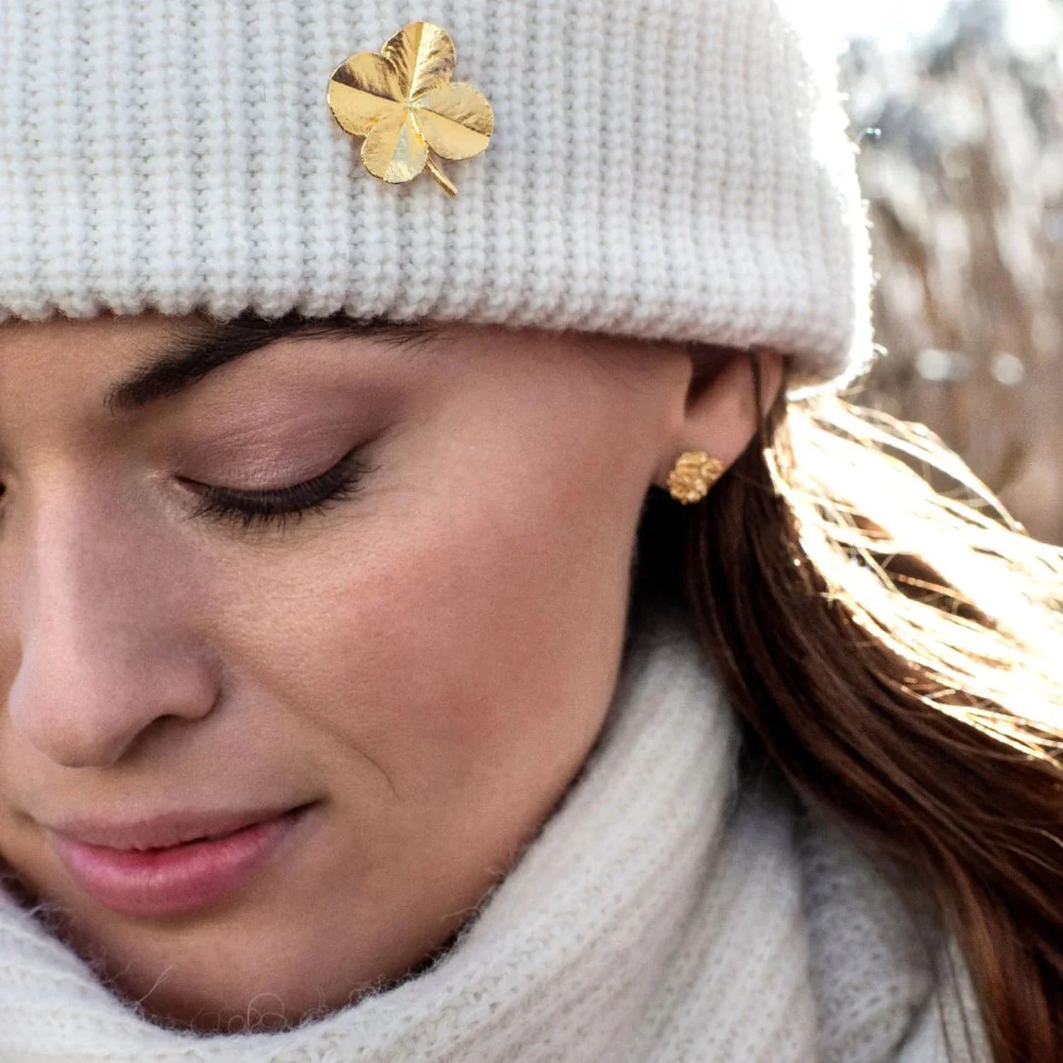 Flora Danica - Firkløver broche - FLC-BRO-G - Image 5