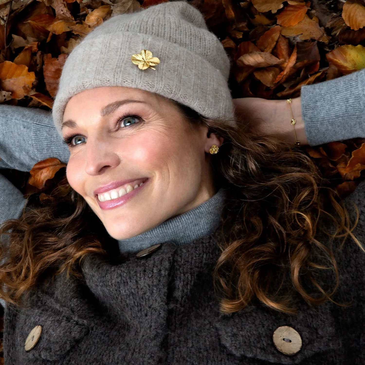 Flora Danica - Firkløver broche - FLC-BRO-G - Image 6
