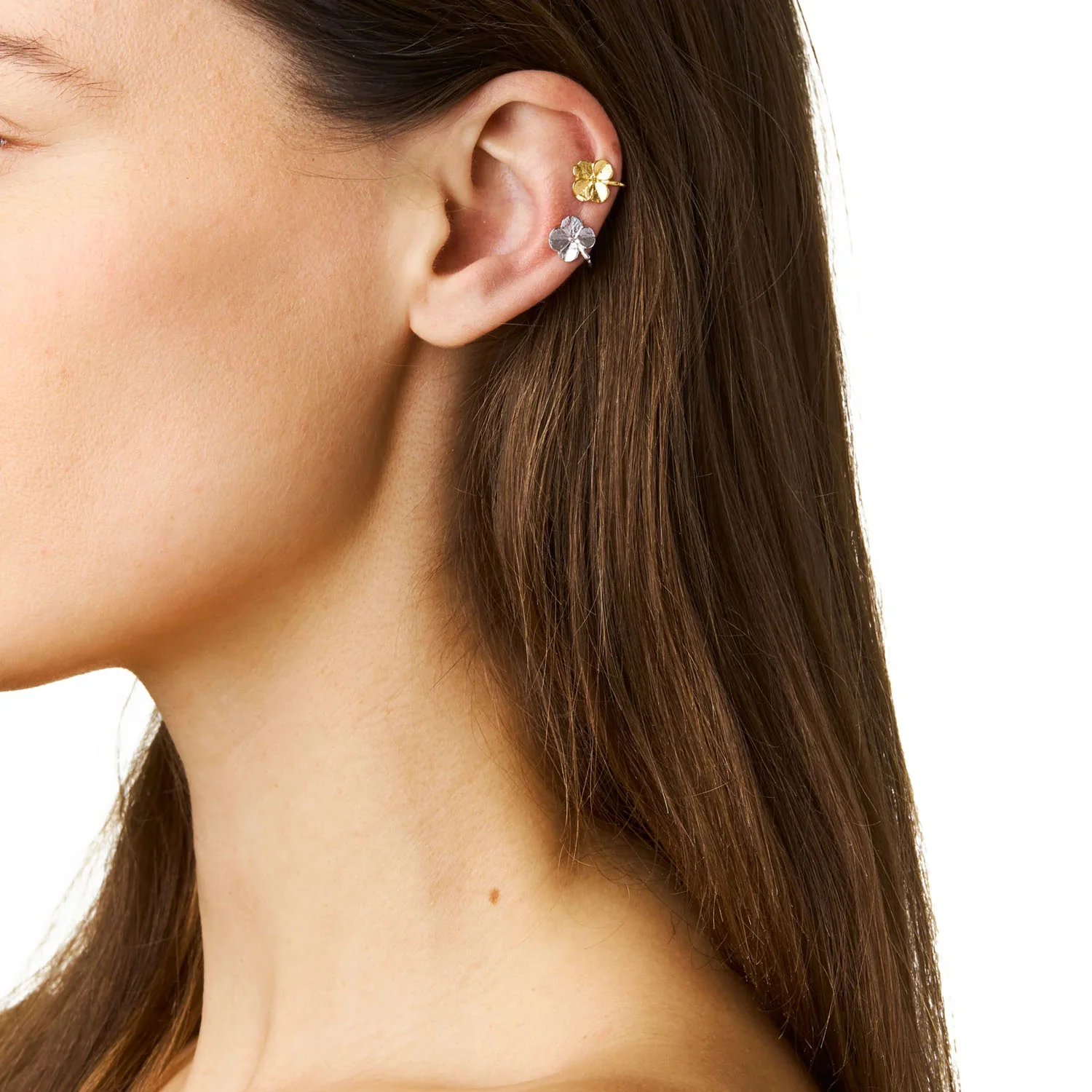 Flora Danica - Firkløver ear cuff - FLC-EACU-G - Image 2