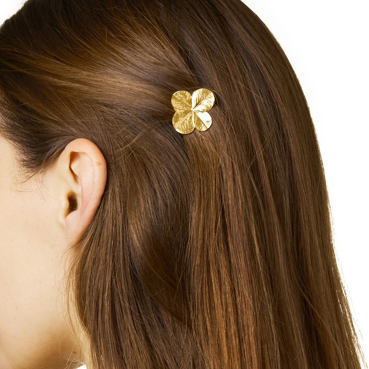 Flora Danica - Firkløver hair clip - FLC-HP-G - Image 2