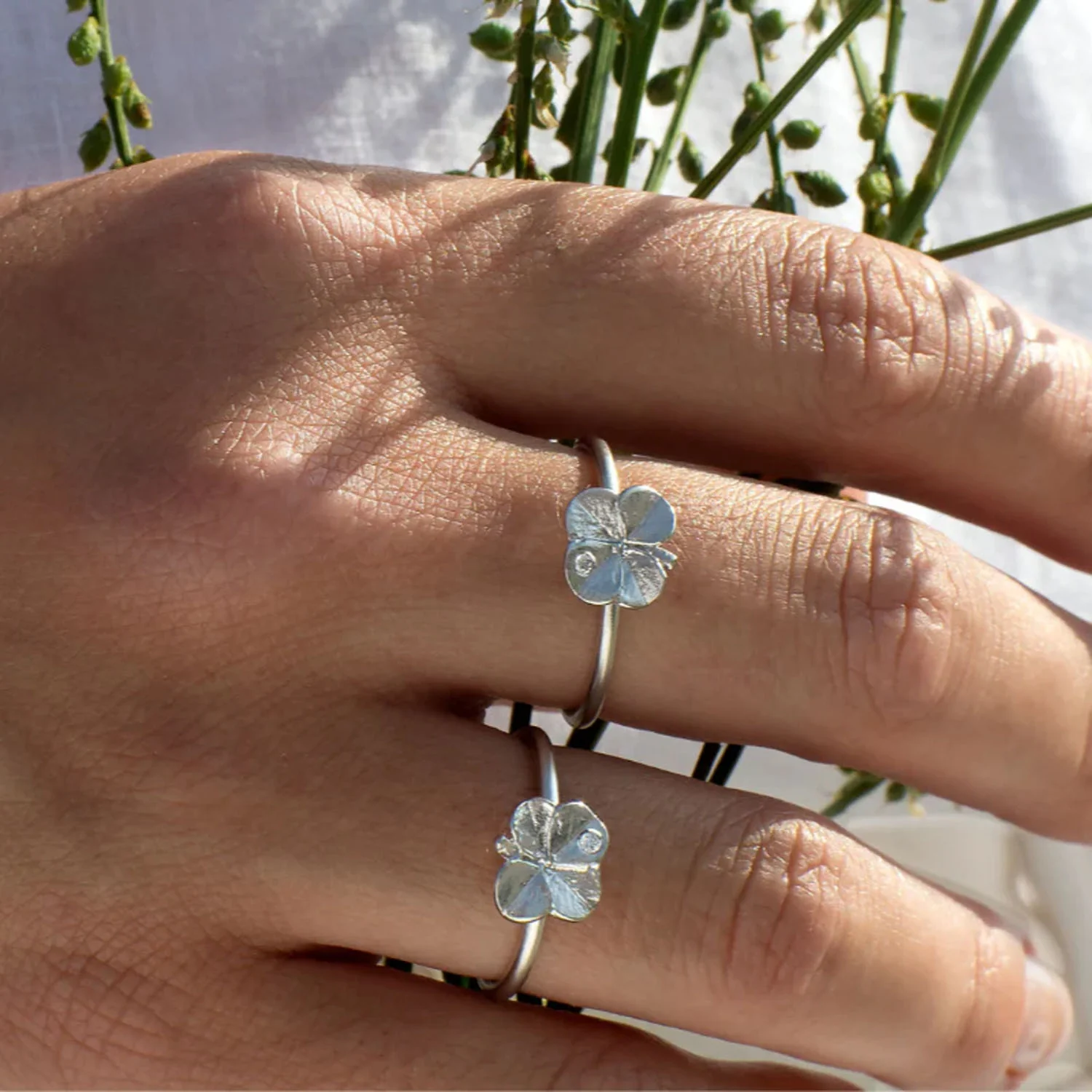 Flora Danica - Firkløver ring - FLC-RI-S - Image 9