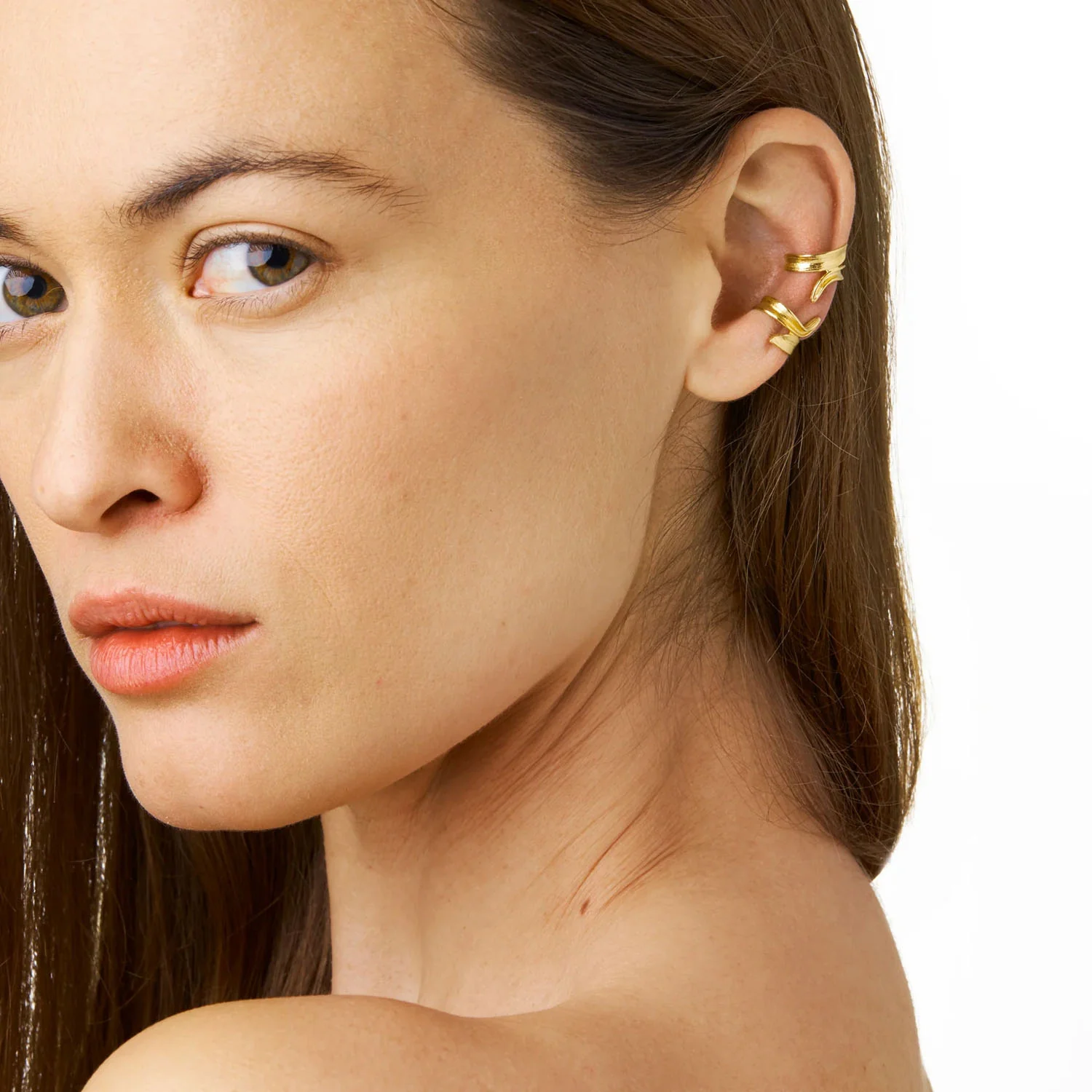 Flora Danica - Græs ear cuff, 1 stk. - GR-EACU-G - Image 2
