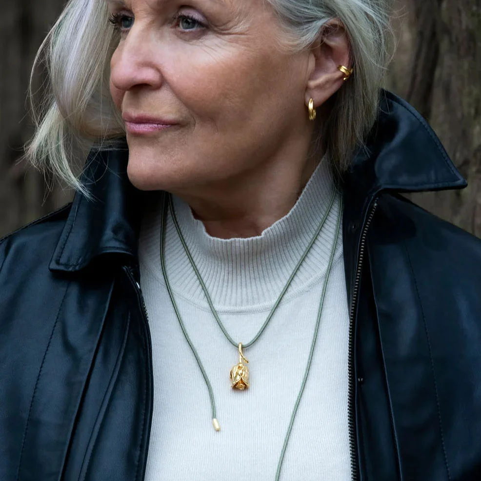 Flora Danica - Græs ear cuff, 1 stk. - GR-EACU-G - Image 7