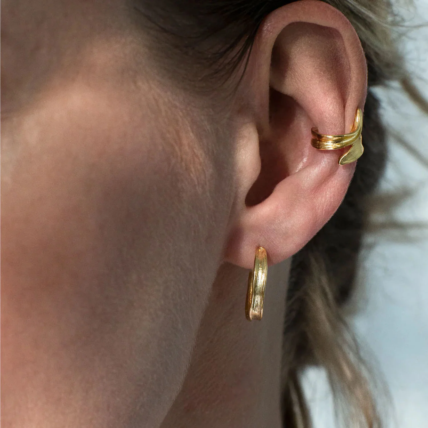 Flora Danica - Græs ear cuff, 1 stk. - GR-EACU-G - Image 8
