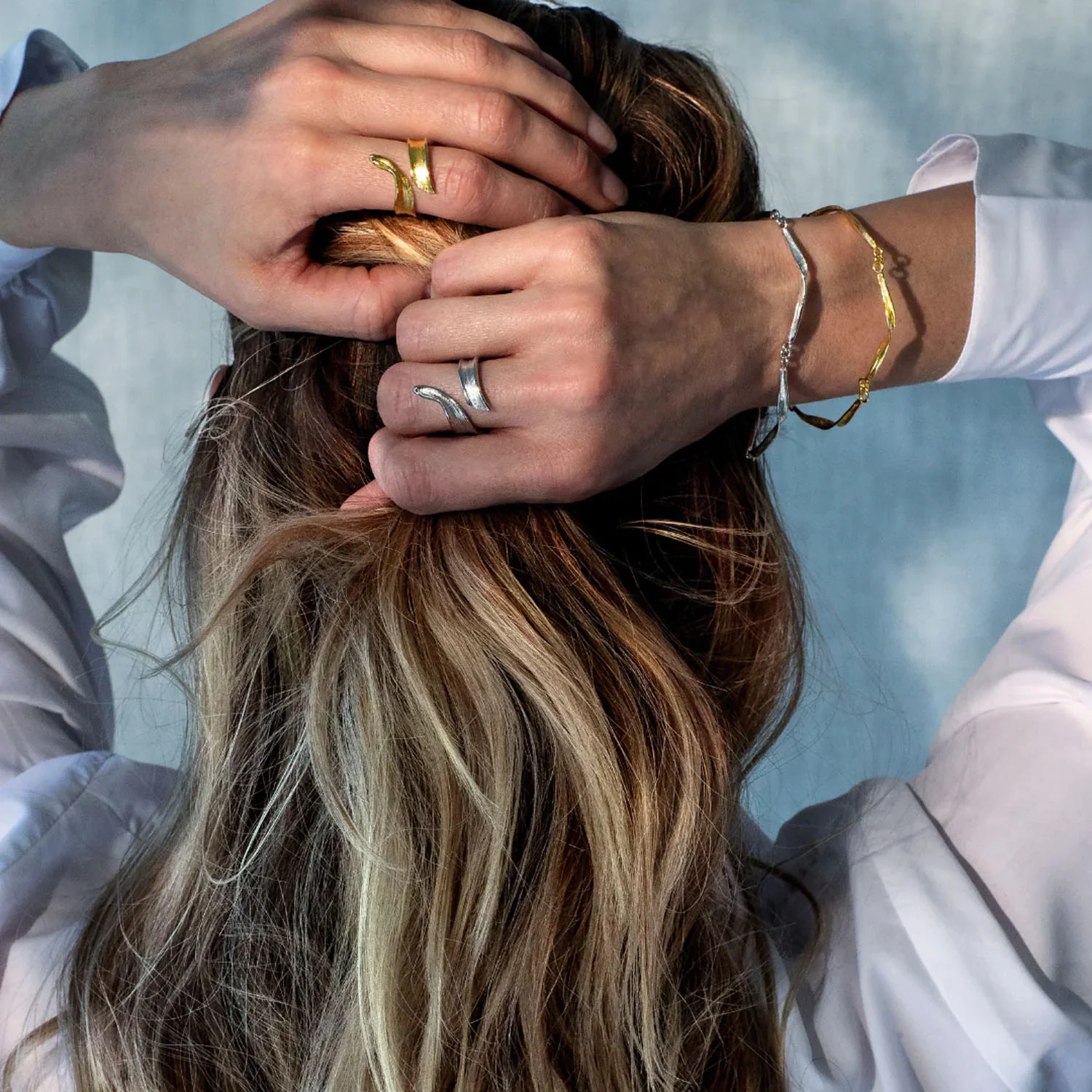 Flora Danica - Græs Statement ring - GR-STRI-S - Image 2
