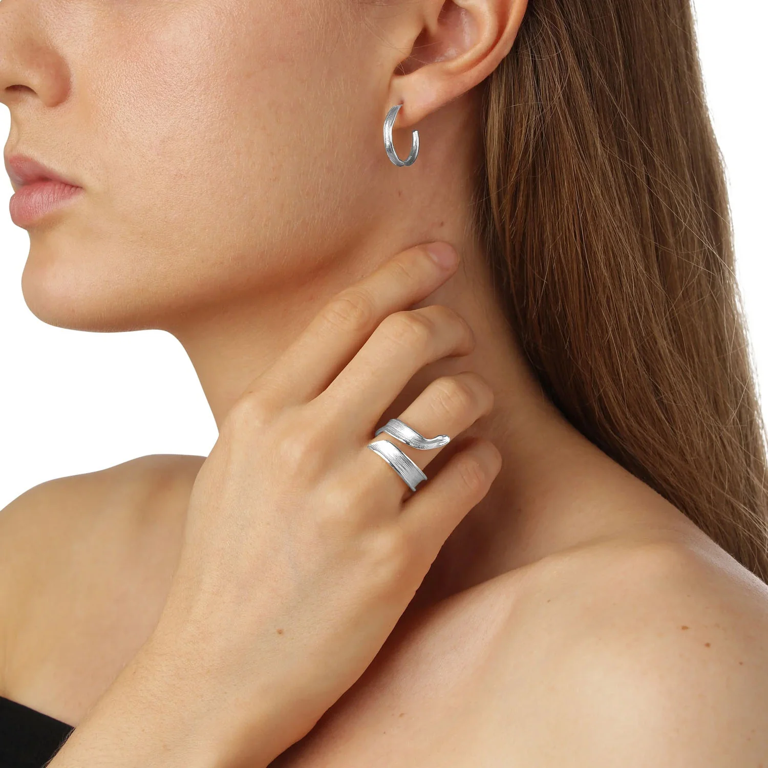 Flora Danica - Græs Statement ring - GR-STRI-S - Image 5