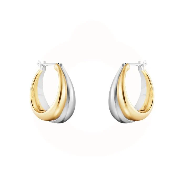 Georg Jensen - Curve Medium øreringe - 10018101