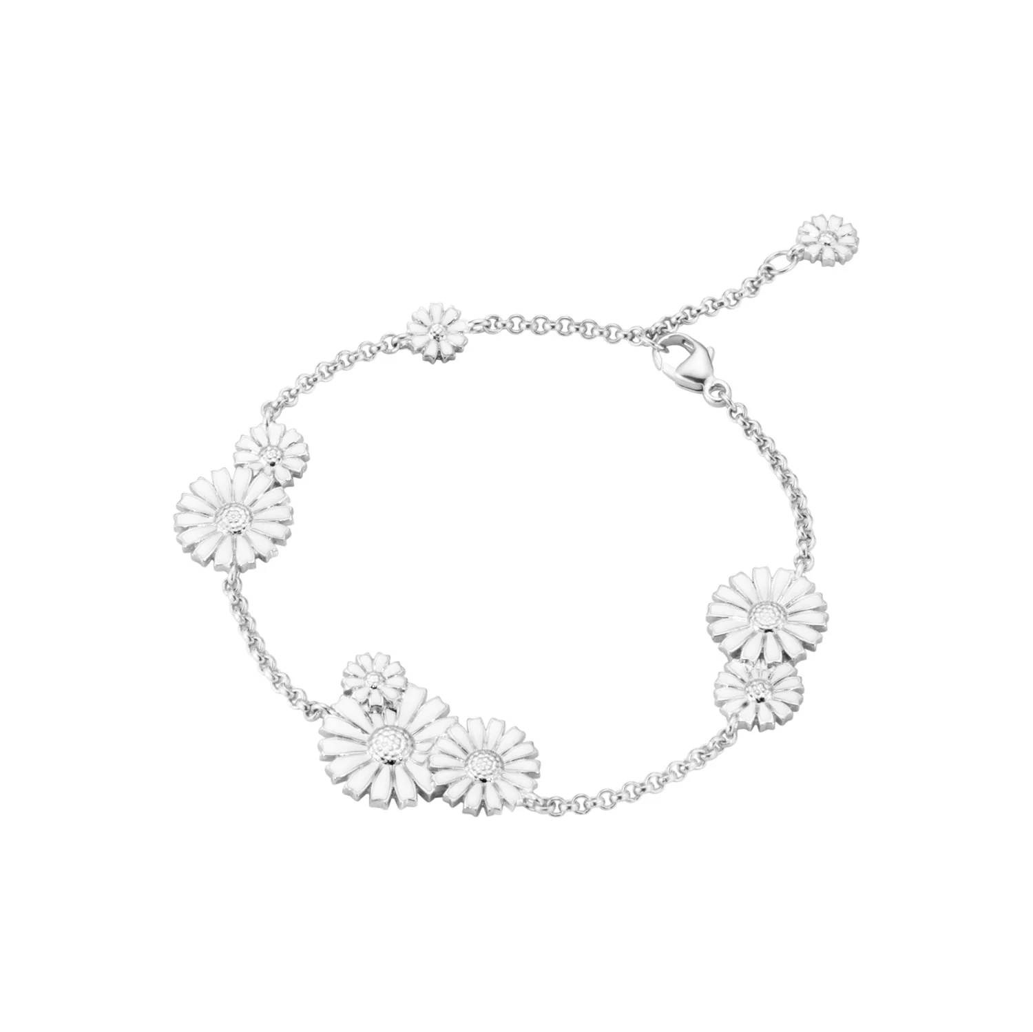Georg Jensen - Daisy 9 flower armbånd - Sølv