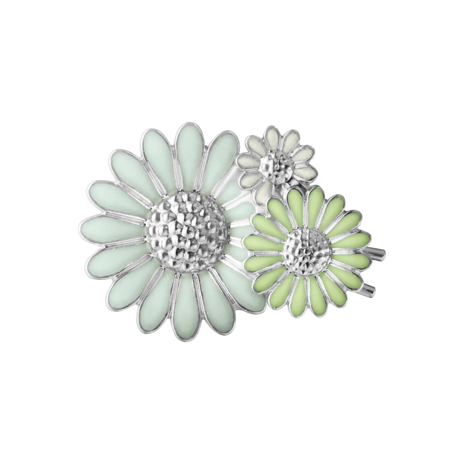 Georg Jensen - Daisy Green hårspænde - sølv