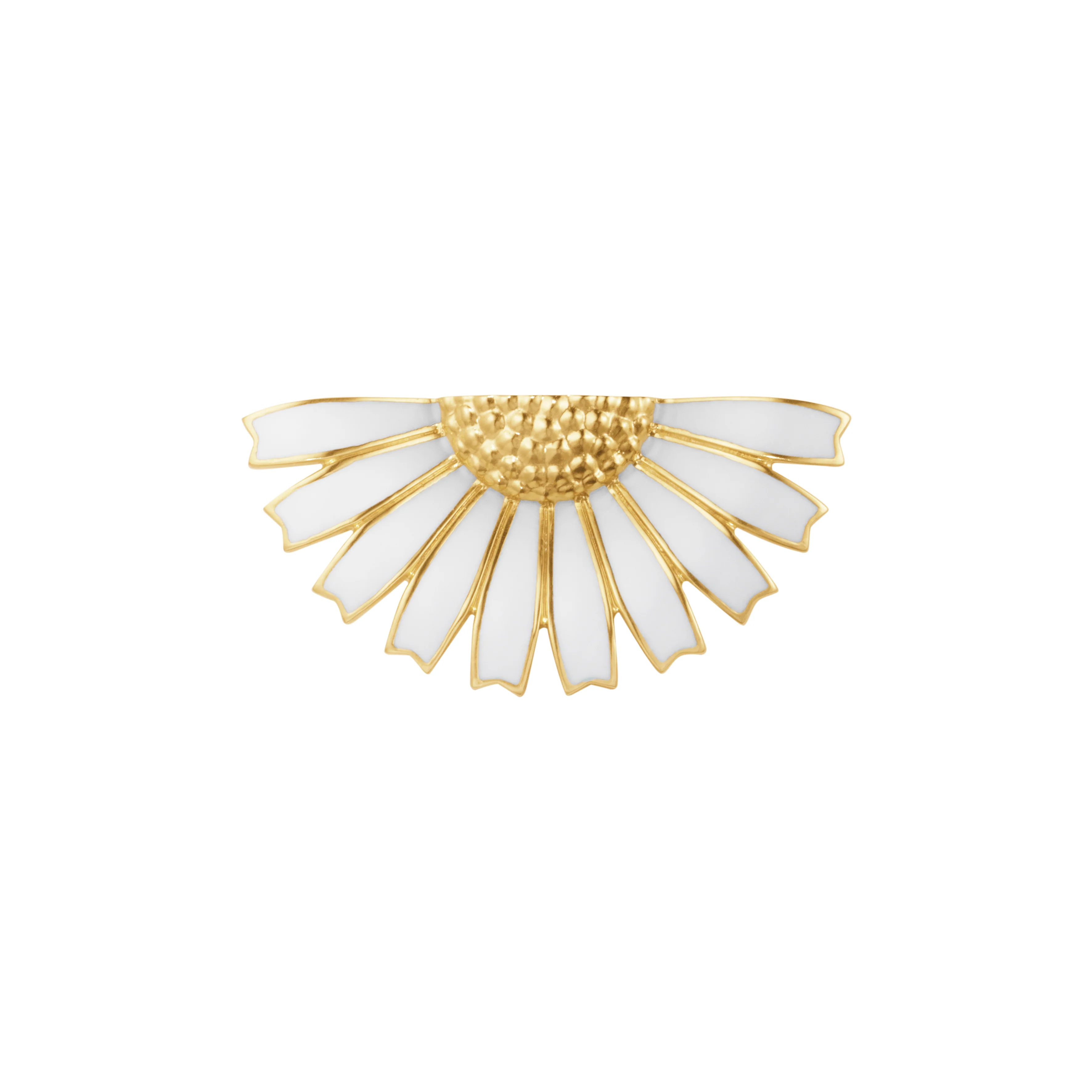 Georg Jensen - Daisy Half Flower broche - Forgyldt sølv