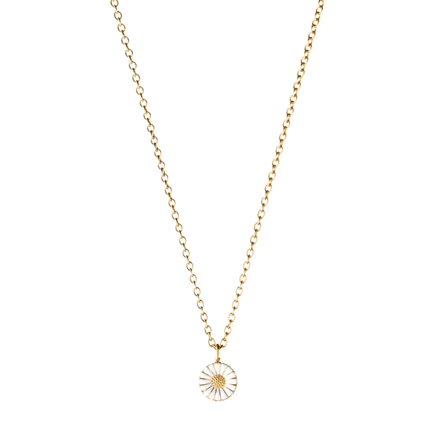 Georg Jensen - Daisy halskæde, 11mm - Forgyldt sølv