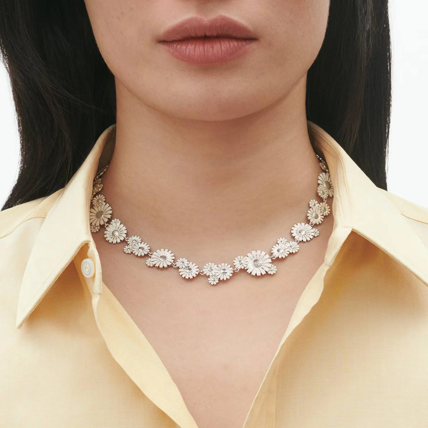 Georg Jensen - Daisy halskæde - Sølv - Image 2