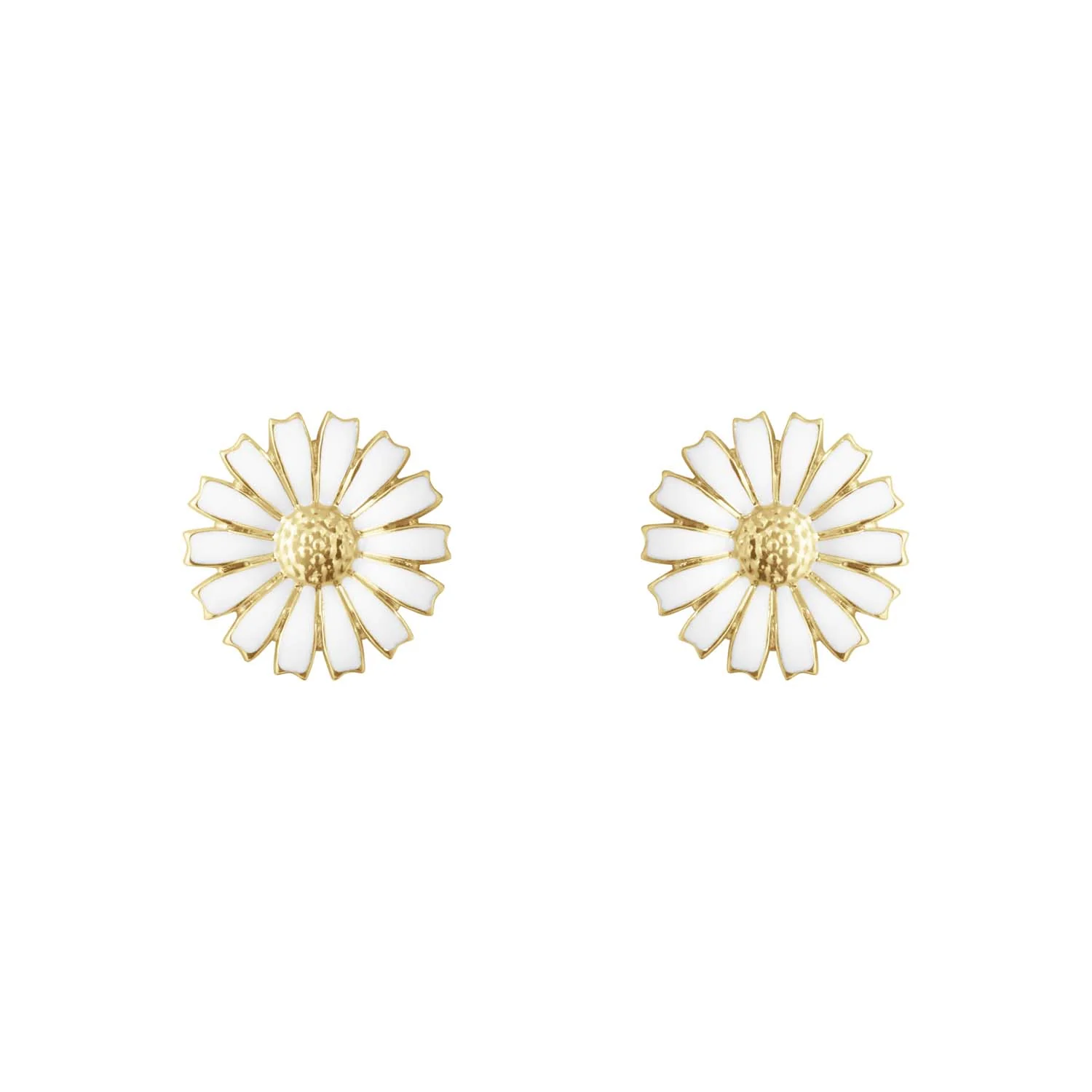 Georg Jensen - Daisy ørestikker, 2025/11 mm - Forgyldt sølv
