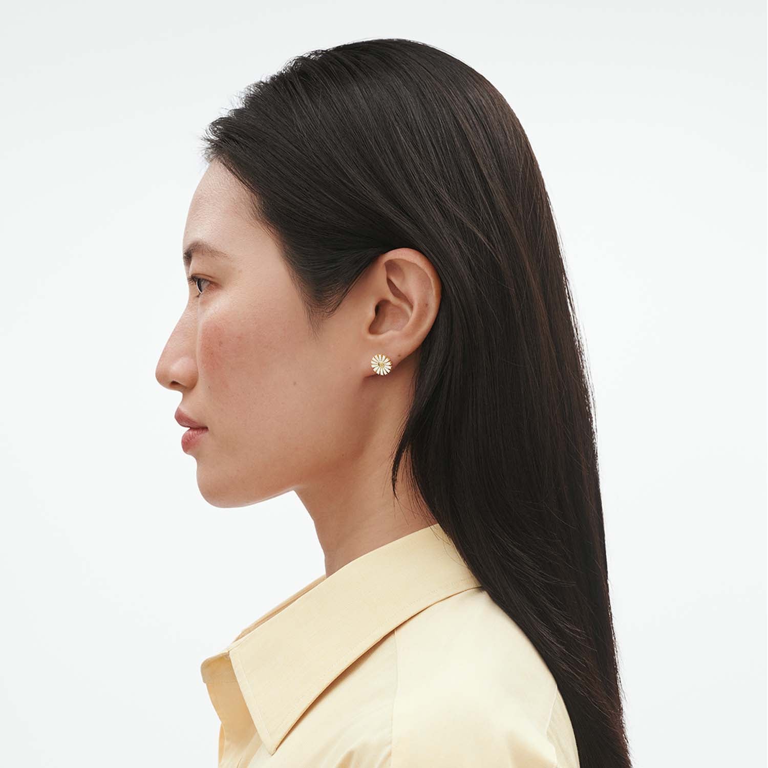 Georg Jensen - Daisy ørestikker, 2025/11 mm - Forgyldt sølv - Image 2