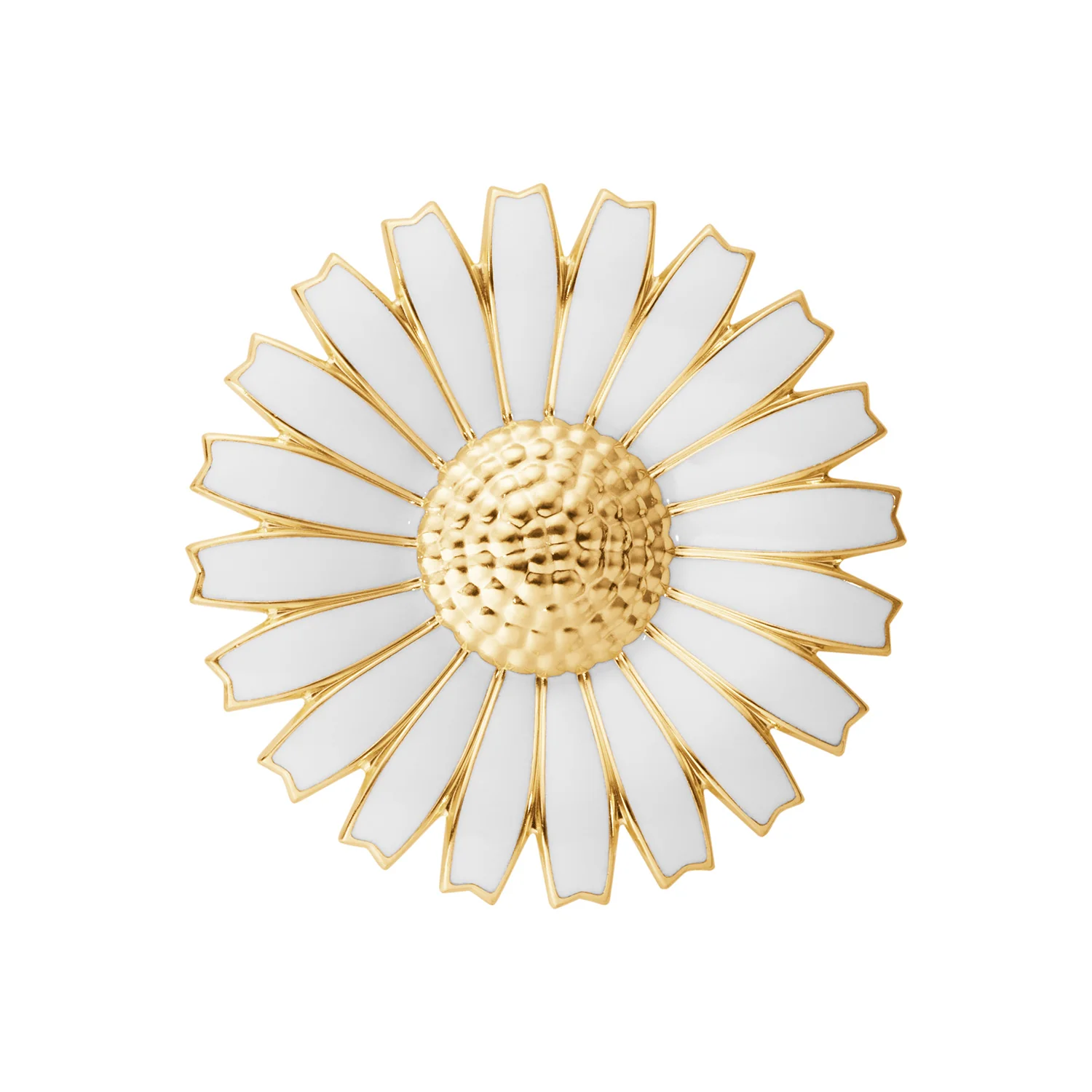 Georg Jensen - Daisy Succession of the Throne broche - Forgyldt sølv