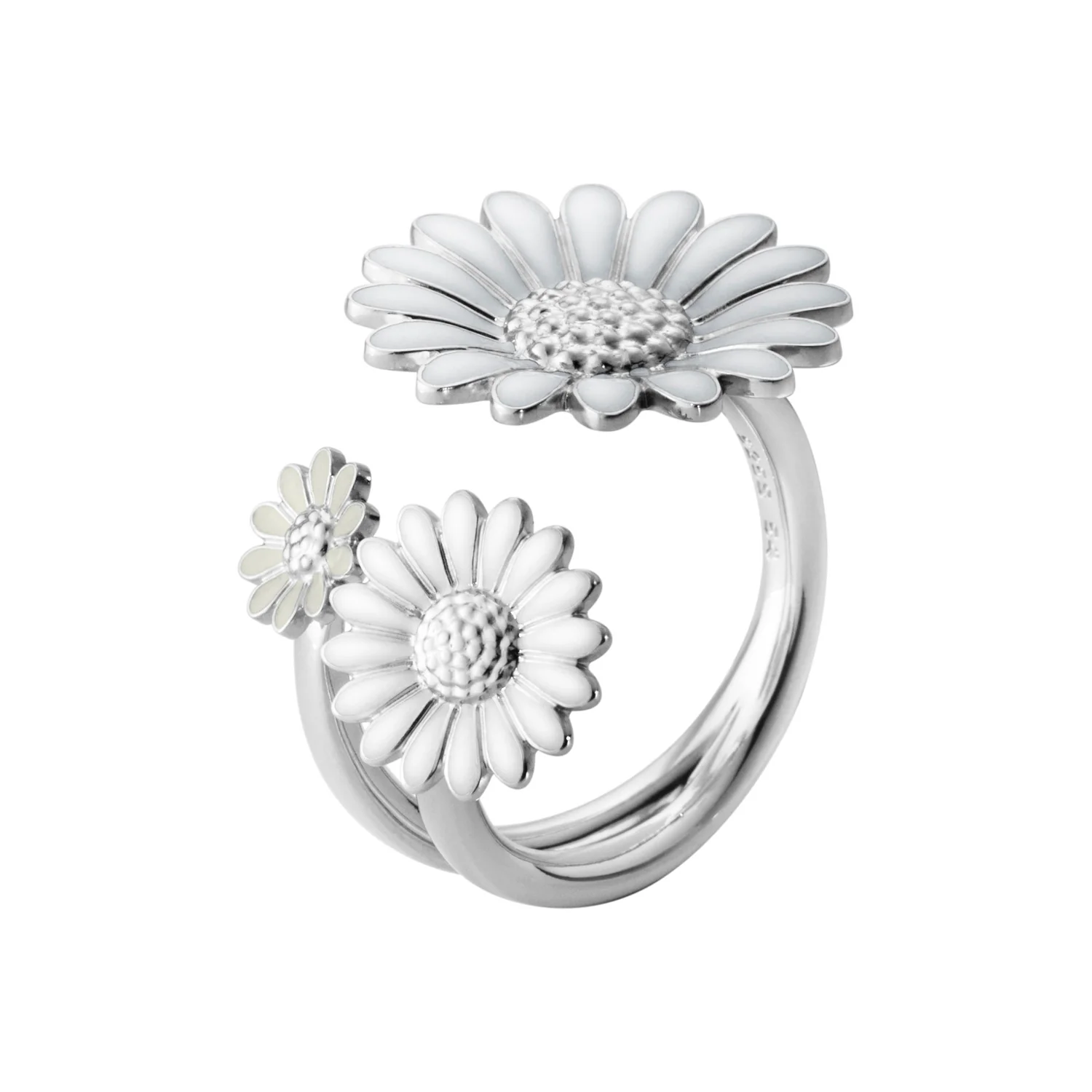 Georg Jensen - Daisy White ring - sølv