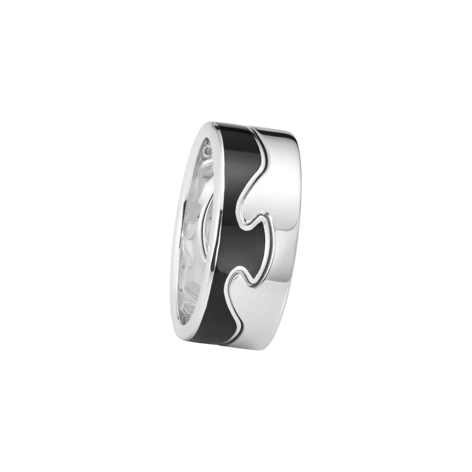 Georg Jensen - Fusion Black Hyceram End ring - 18 kt. hvidguld - Image 2