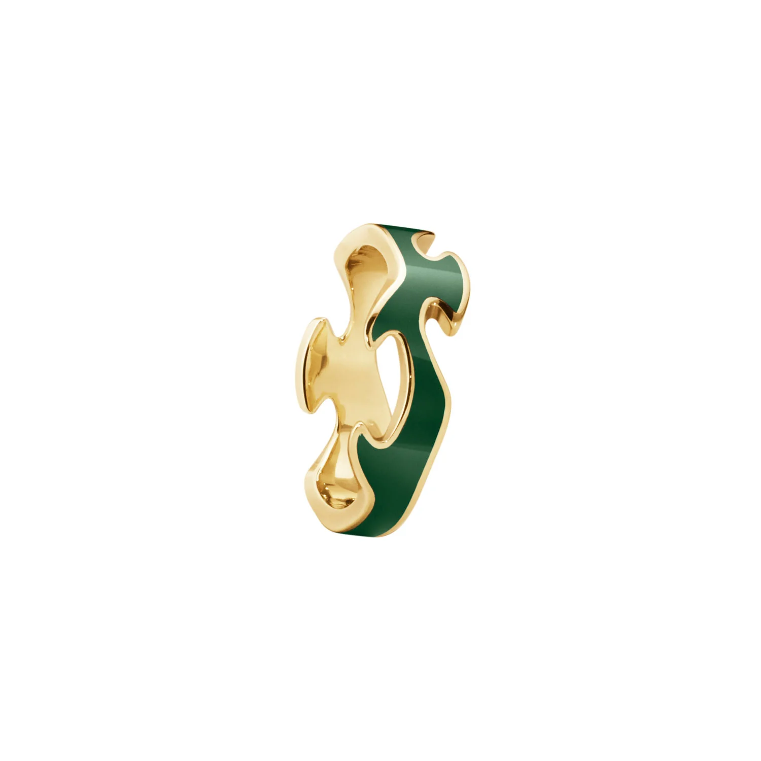 Georg Jensen - Fusion Green Hyceram Center ring - 18 kt. guld