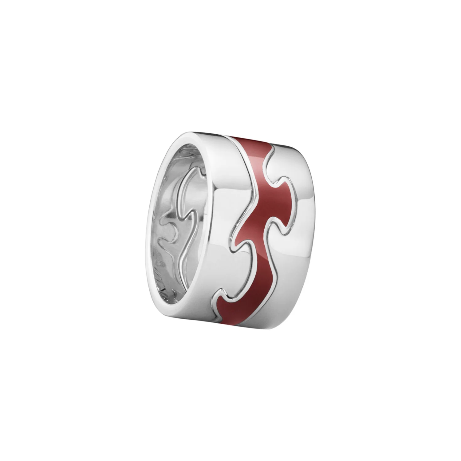 Georg Jensen - Fusion Red Hyceram Center ring - 18 kt. hvidguld - Image 2