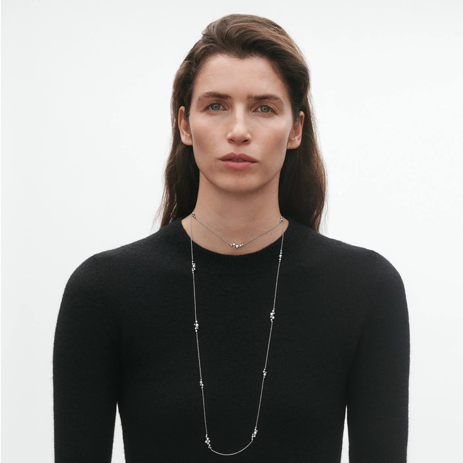 Georg Jensen - Grape halskæde, 120 cm - Sølv - Image 2